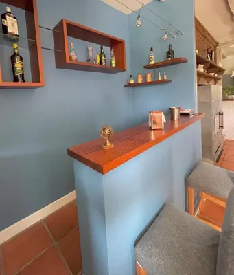 Cuisine ou kitchenette dans l'établissement Evasion à la campagne