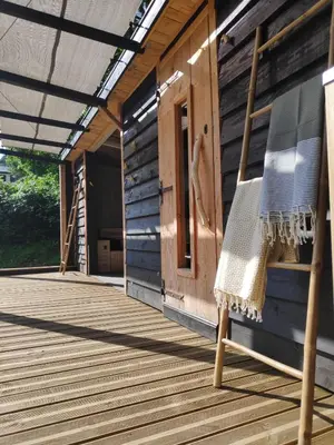 Balcon ou terrasse dans l'établissement Maison van Stijn, Gite du Bois I & Gite du Bois II