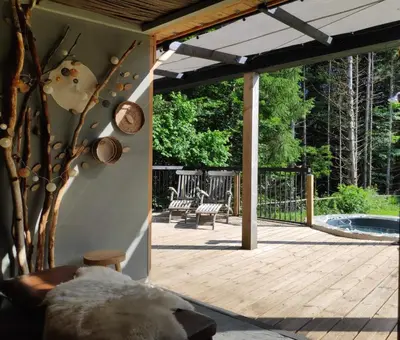 Jardin de l'établissement Maison van Stijn, Gite du Bois I & Gite du Bois II