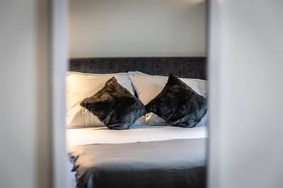 Un ou plusieurs lits dans un hébergement de l'établissement Le Valet - 1 Chambre