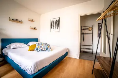 Un ou plusieurs lits dans un hébergement de l'établissement Le Joyau - 1 Chambre
