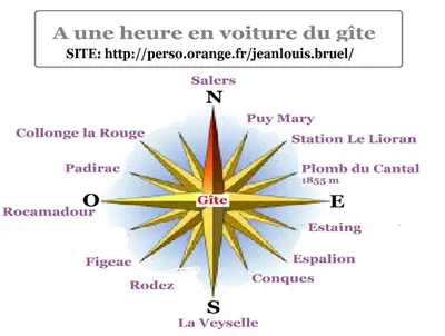 Plan de l'établissement Gite Le Rosier