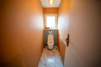 Salle de bains dans l'établissement L'écrin du sancy