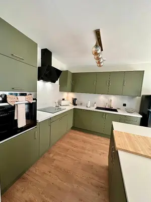 Cuisine ou kitchenette dans l'établissement L'écrin du sancy