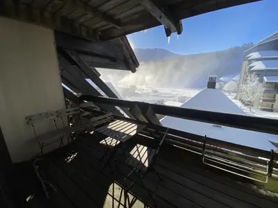 Vue générale sur la montagne ou vue sur la montagne depuis l'appartement