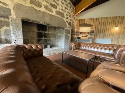 Coin salon dans l'établissement Exceptionnel Loft