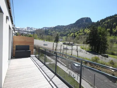 Vue générale sur la montagne ou vue sur la montagne depuis l'appartement