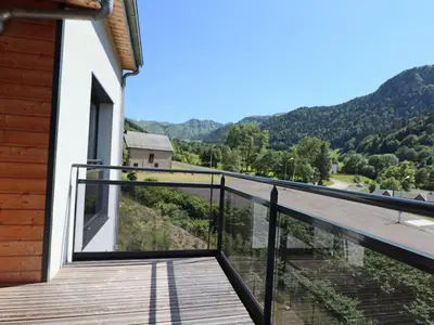 Vue générale sur la montagne ou vue sur la montagne depuis l'appartement