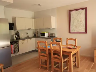 Cuisine ou kitchenette dans l'établissement Chalet Montagne avec Terrasse et Parking - FR-1-858-29