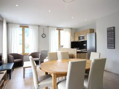 Cuisine ou kitchenette dans l'établissement Bel F3 au Mont-Dore avec terrasse, parking et wifi - FR-1-415-160