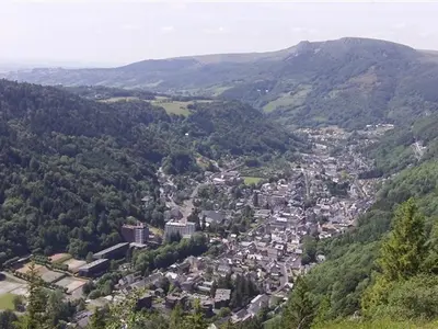 Vue générale sur la montagne ou vue sur la montagne depuis l'appartement