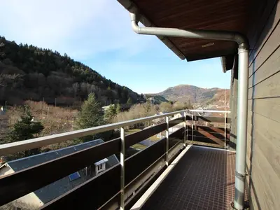 Vue générale sur la montagne ou vue sur la montagne depuis l'appartement
