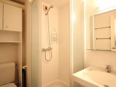 Salle de bains dans l'établissement Studio au pied des pistes Mont-Dore, 4 pers. - FR-1-415-188