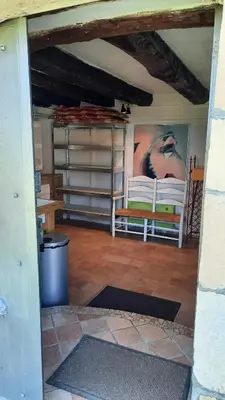 Un ou plusieurs lits superposés dans un hébergement de l'établissement Authentique maison de Dordogne La Maison de Maitre
