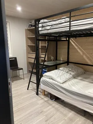 Un ou plusieurs lits dans un hébergement de l'établissement Cocon montagne Rocher du Cerf