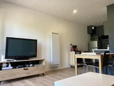 Cuisine ou kitchenette dans l'établissement Cocon montagne Rocher du Cerf