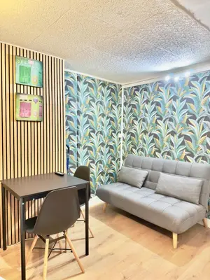 Coin salon dans l'établissement Studio cosy rue des Petites Tuilières - DABNB