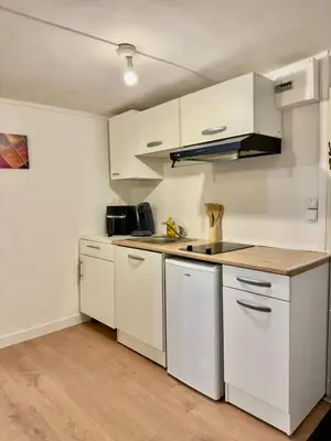 Cuisine ou kitchenette dans l'établissement Studio cosy rue des Petites Tuilières - DABNB