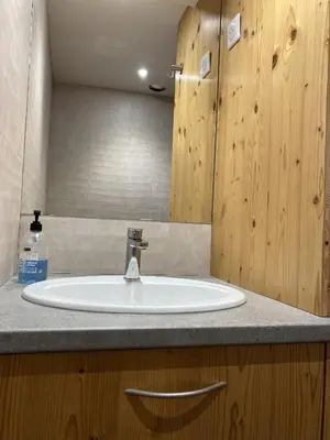 Salle de bains dans l'établissement Studio montagne