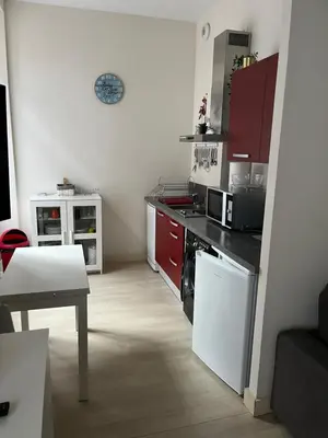 Cuisine ou kitchenette dans l'établissement STUDIO Centre Ville MONT DORE