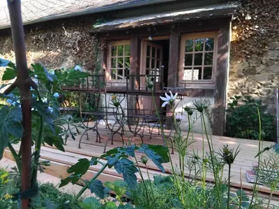 Jardin de l'établissement Gîte familial le Puy des Druides