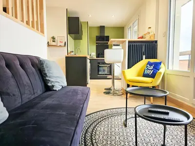 Cuisine ou kitchenette dans l'établissement L'Atelier de Chénieux - Proche Gare