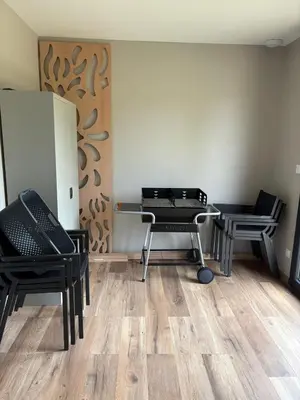 Coin salon dans l'établissement Maison de campagne en Périgord