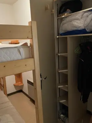 Un ou plusieurs lits dans un hébergement de l'établissement Studio porte du sud