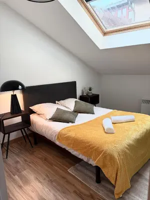 Un ou plusieurs lits dans un hébergement de l'établissement Le Saint Michel-Duplex-Hyper centre