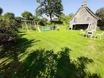 Jardin de l'établissement Gite La chaumière