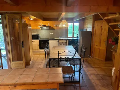 Cuisine ou kitchenette dans l'établissement Chalet de l empereur