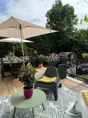 Plan de l'établissement Gîte des Glycines 2 à 14 personnes, piscine, jacuzzi, sauna