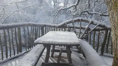 L'établissement Cabane de la Margo en hiver
