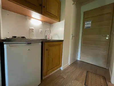 Cuisine ou kitchenette dans l'établissement Appartement residence bec aigle