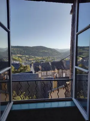 Vue générale sur la montagne ou vue sur la montagne depuis l'appartement