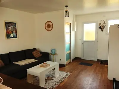 Coin salon dans l'établissement Grand Duplex, proche de la Dordogne