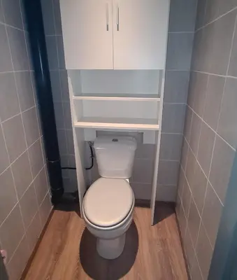 Salle de bains dans l'établissement Maison du Beffroy