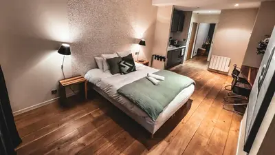 Un ou plusieurs lits dans un hébergement de l'établissement La Villa Fleury - La Nacre