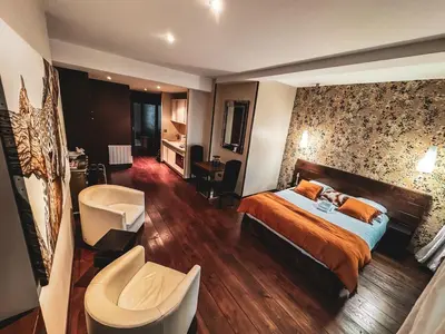 Salle de bains dans l'établissement La Villa Fleury - L'Ebene
