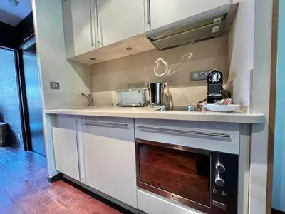 Cuisine ou kitchenette dans l'établissement La Villa Fleury - L'Ebene