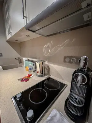 Cuisine ou kitchenette dans l'établissement La Villa Fleury - L'Ebene
