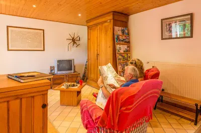Télévision ou salle de divertissement dans l'établissement Le gîte des ânes à chroniques