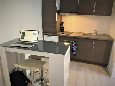 Cuisine ou kitchenette dans l'établissement Studio dans l'hypercentre de Limoges
