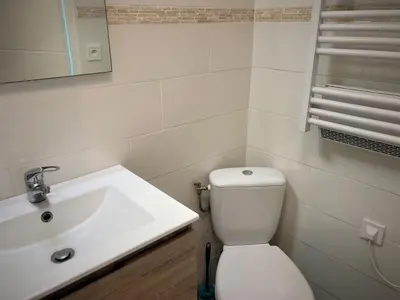 Salle de bains dans l'établissement Studio dans l'hypercentre de Limoges