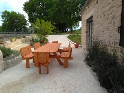 Plan de l'établissement Maison périgourdine avec piscine chauffée et WiFi - FR-1-616-518