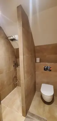 Salle de bains dans l'établissement Maison d'exception au Longeard
