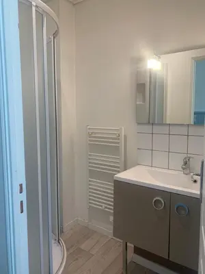 Salle de bains dans l'établissement Villa Ramuntcho