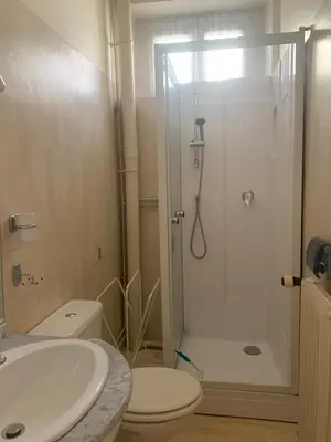 Salle de bains dans l'établissement Villa Ramuntcho