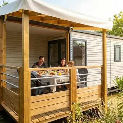Mobil home pour 6 personnes avec terrasse - API-1-52-1310