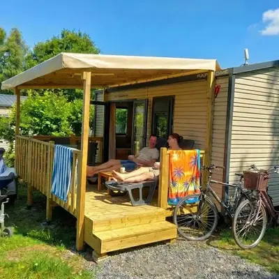 Mobil-home confortable avec terrasse à Saint-Gérons - API-1-52-1311